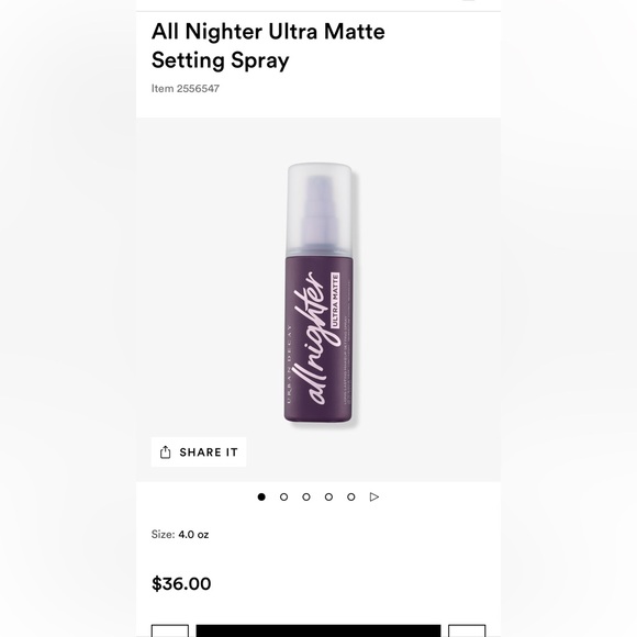 Urban decay all nighter setting spray ultra matte - Picture 3 of 3